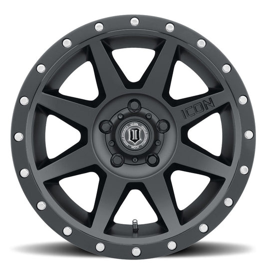 ICON Vehicle Dynamics Rebound wheel in Satin Black finish