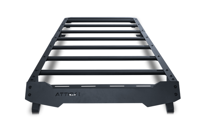 Alt text: inchAttica Terra Series full-length roof rack for 2021-2024 Ford Bronco 4x4, durable construction, ideal for off-road adventures.inch