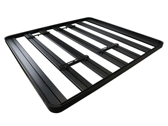 Alt text: "Front Runner Universal Solar Panel Mounting Bracket on white background, suitable for vehicle and outdoor solar setups."