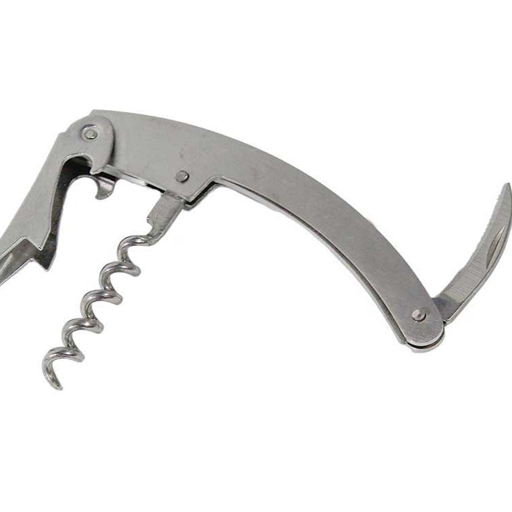 Load image into Gallery viewer, stainless-steel-multi-tool-including-corkscrew-and-bottle-opener-from-front-runner-camp-kitchen-utensil-set
