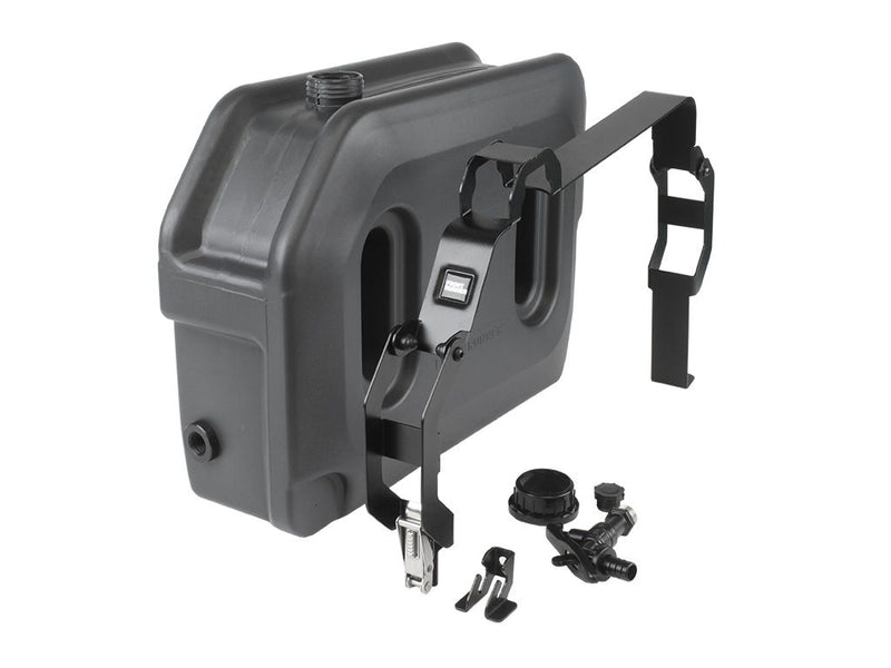 Load image into Gallery viewer, Alt text: &quot;Front Runner Pro 20L water tank with durable mounting system and accessories, designed for outdoor vehicle use&quot;
