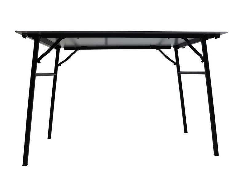 Load image into Gallery viewer, Front Runner Under Rack Table mounted on black steel legs designed for outdoor and utility use, isolated on white background.
