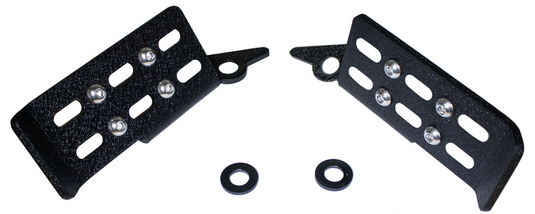 inchFishbone Offroad foot peg set for 2022-current Ford Bronco, black with traction surface design.inch