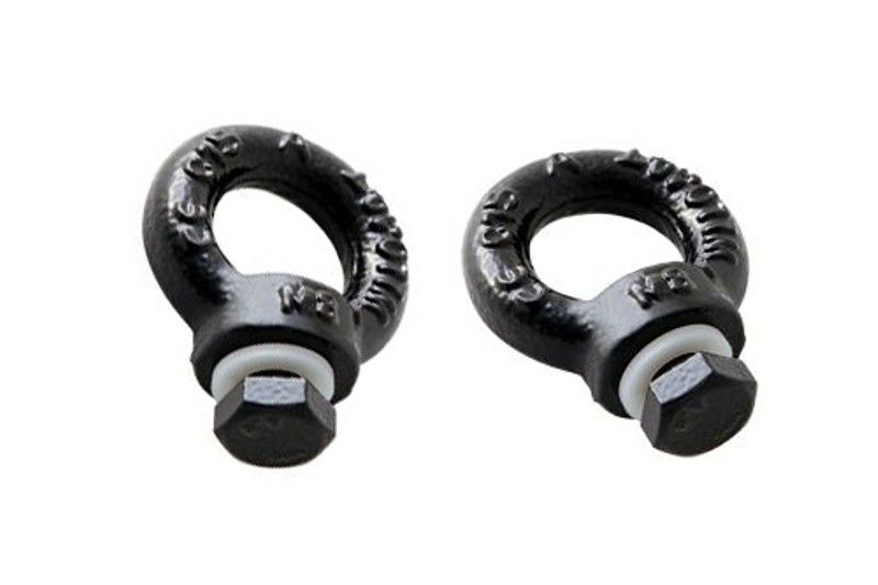 Load image into Gallery viewer, Front Runner Black Tie Down Rings for secure cargo anchoring in vehicles
