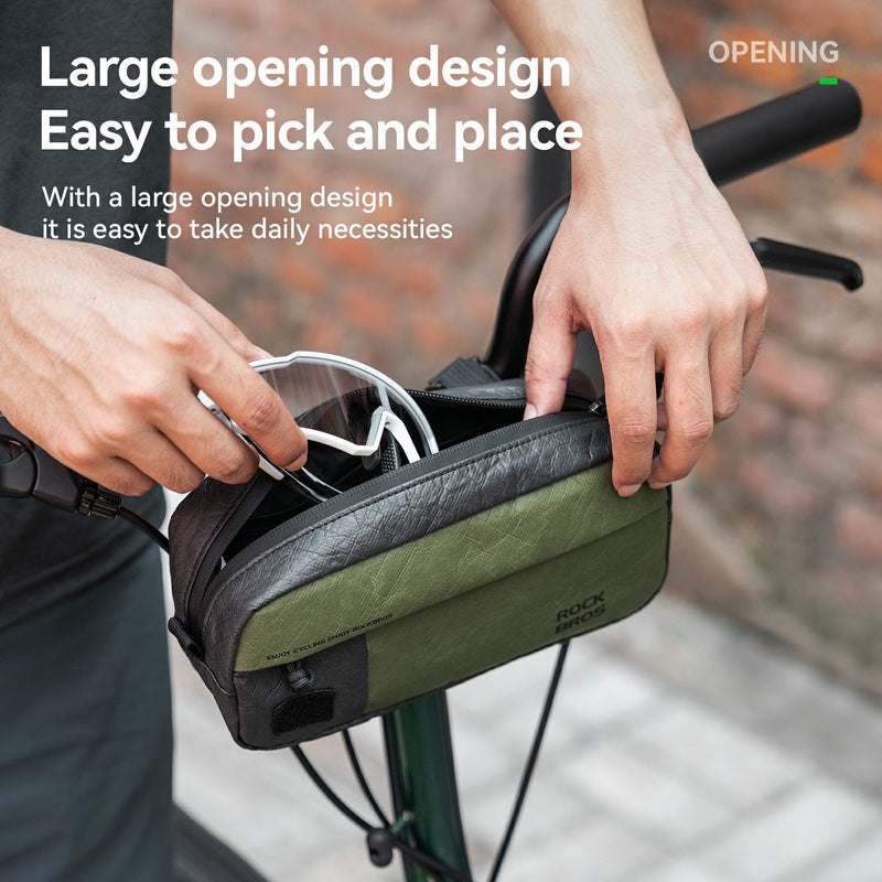 Load image into Gallery viewer, Sustainable Eco-Friendly Bike Front Bag 1.5L
