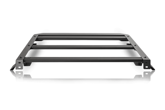 Alt text: "Attica 4x4 Ford Bronco 2021-2024 Terra Series Compact Roof Rack on black background"