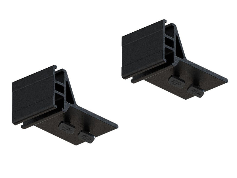 Load image into Gallery viewer, Front Runner Slimsport Side Mount Accessory Bracket Small in black, showing both angled and front views, suitable for vehicle rack customization.
