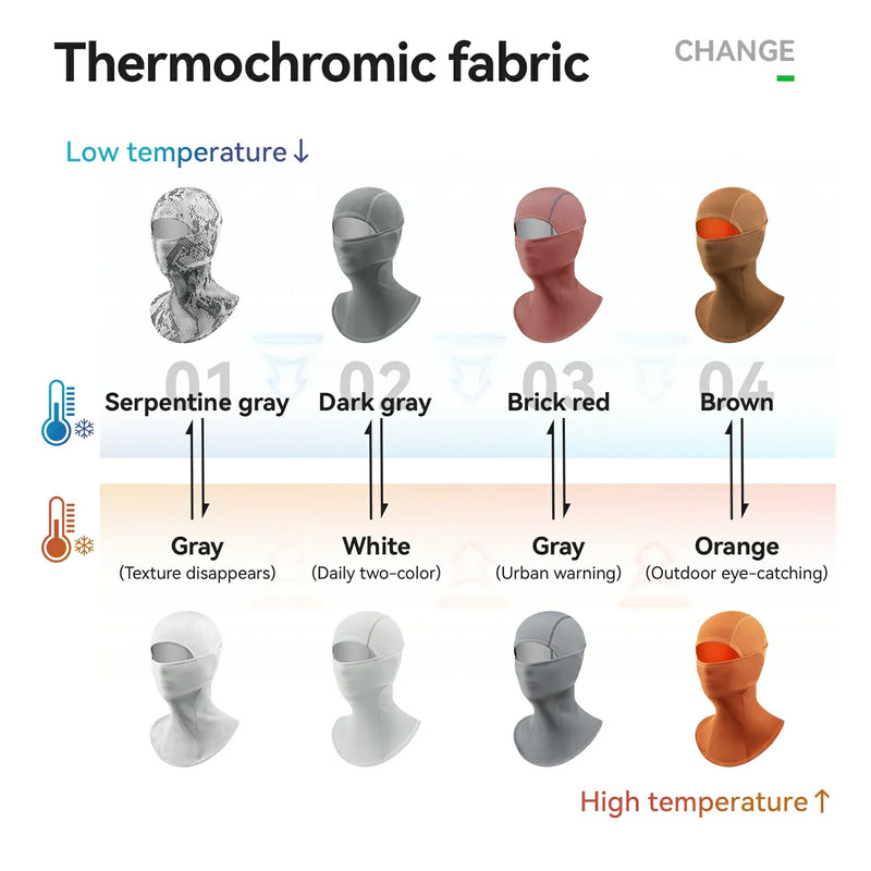 Load image into Gallery viewer, Thermochromic Fleece Balaclava Breathable Waterproof
