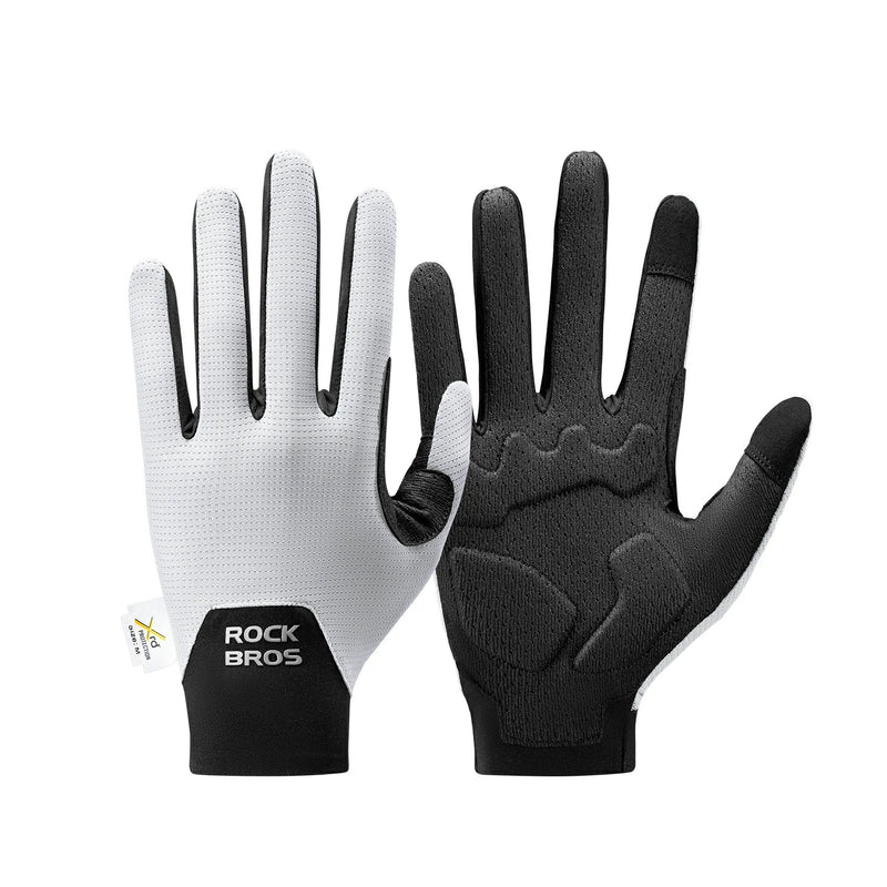 Load image into Gallery viewer, Full Finger Bike Gloves Breathable Touch screen with PORON® XRD Cushioning
