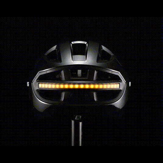 Steering Remote Smart Riding Helmet with Bike Headlight and Tail Light GlowGuard