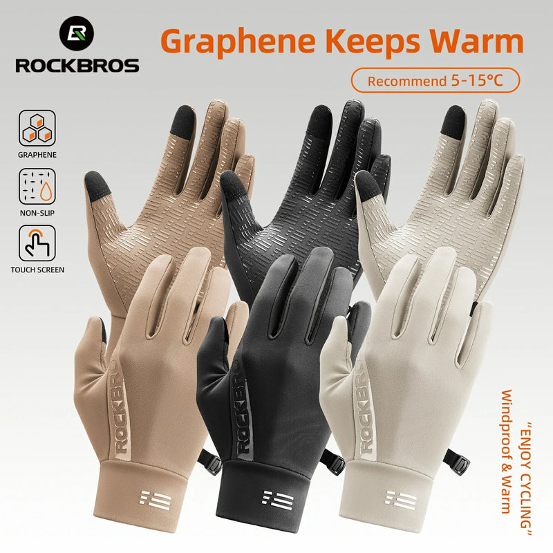 Load image into Gallery viewer, Graphene Winter Cycling Gloves for 41–59°F
