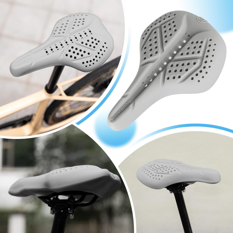 Load image into Gallery viewer, ROCKBROS Extra Soft Silicone Bike Seat Cushion – Anti-Slip, Breathable Cover

