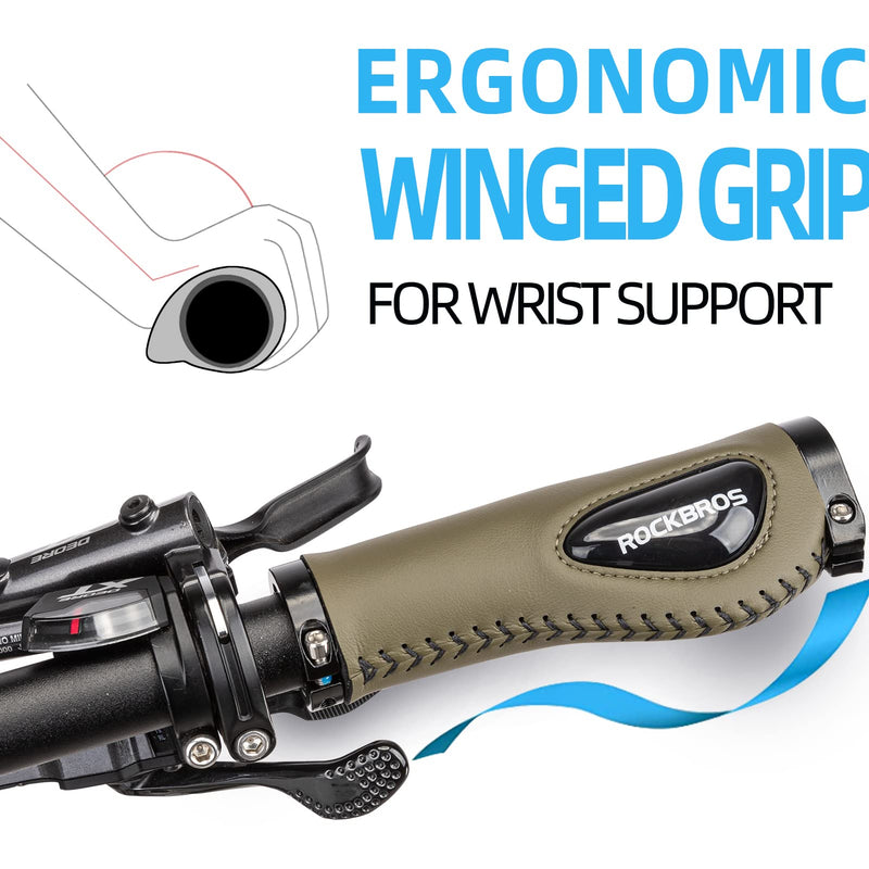 Load image into Gallery viewer, ROCKBROS Bike Handle Grips Ergonomics Design Soft Gel Dual Lock
