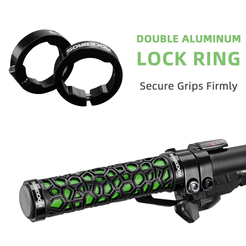 Load image into Gallery viewer, ROCKBROS Bike Handlebar Grips Double Lock-on Non-Slip Grips for MTB, BMX 22.2mm
