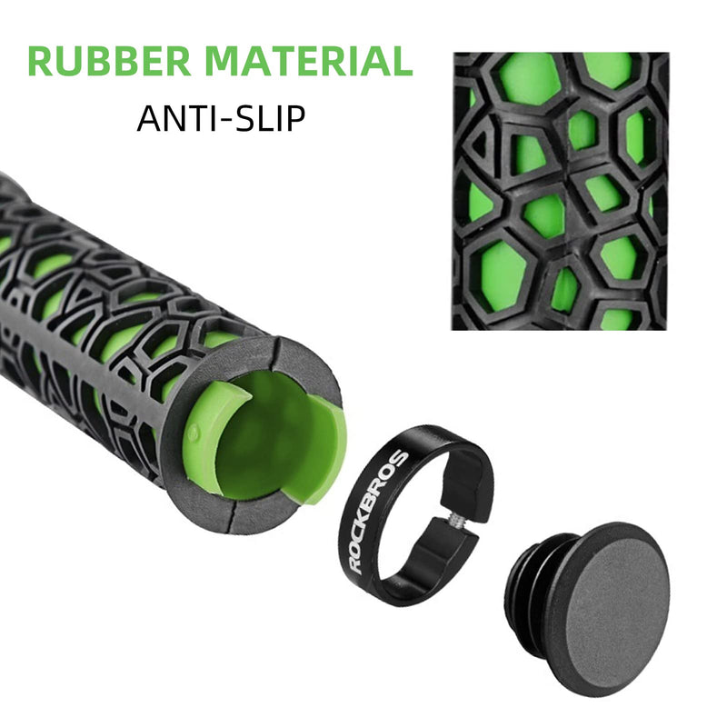 Load image into Gallery viewer, ROCKBROS Bike Handlebar Grips Double Lock-on Non-Slip Grips for MTB, BMX 22.2mm
