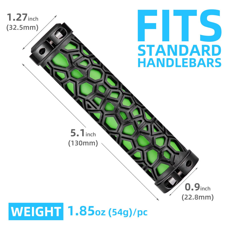 Load image into Gallery viewer, ROCKBROS Bike Handlebar Grips Double Lock-on Non-Slip Grips for MTB, BMX 22.2mm
