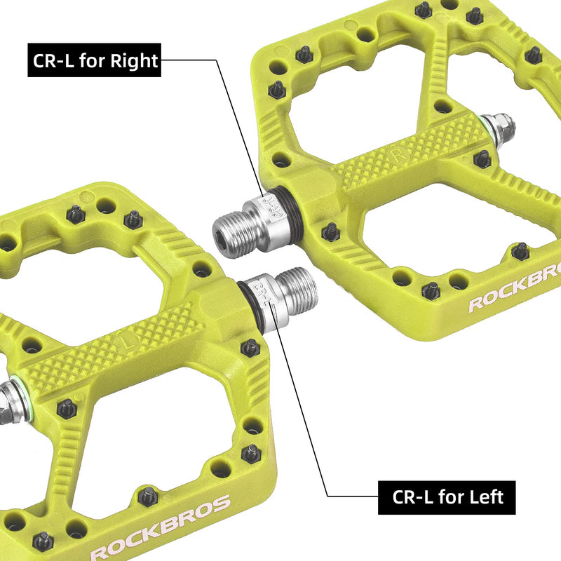 Load image into Gallery viewer, ROCKBROS Mountain Bike Pedals Flat MTB Pedals Nylon Fiber Bicycle Platform Pedals
