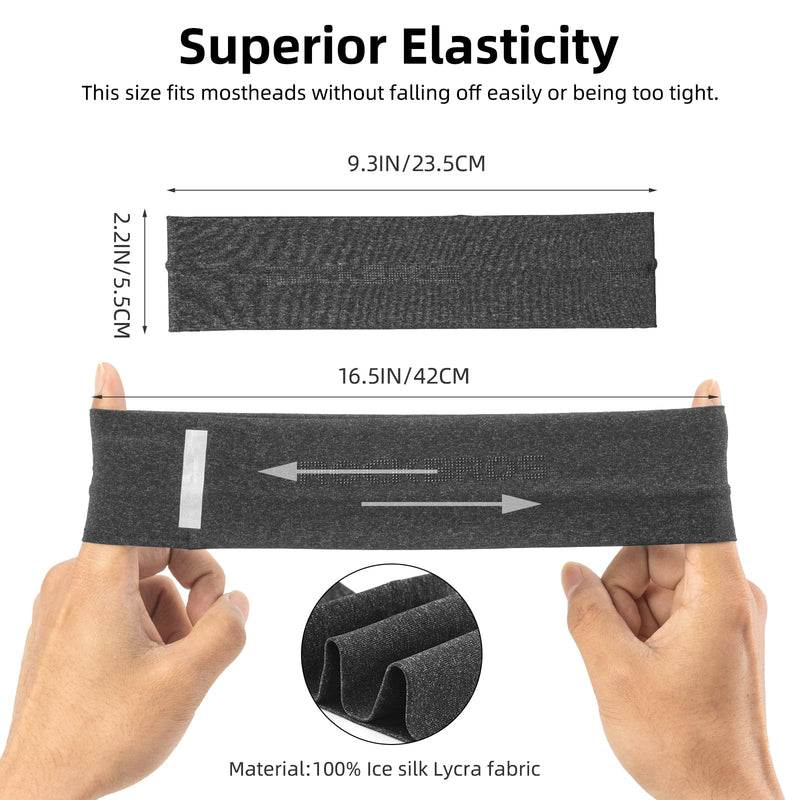 Load image into Gallery viewer, ROCKBROS Elastic Non-Slip Headband for Men Women Soft Sweatband for Running, Yoga Workouts

