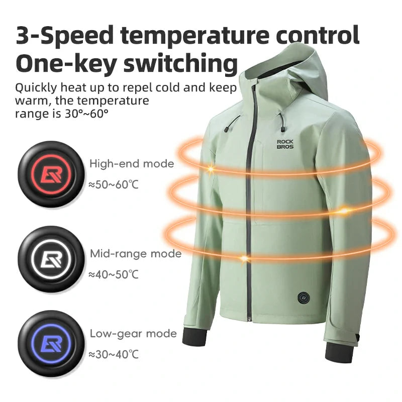 Load image into Gallery viewer, Winter Heated Winter Jacket Waterproof Windproof Rechargeable
