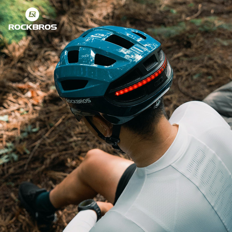 Load image into Gallery viewer, Steering Remote Smart Riding Helmet with Bike Headlight and Tail Light GlowGuard
