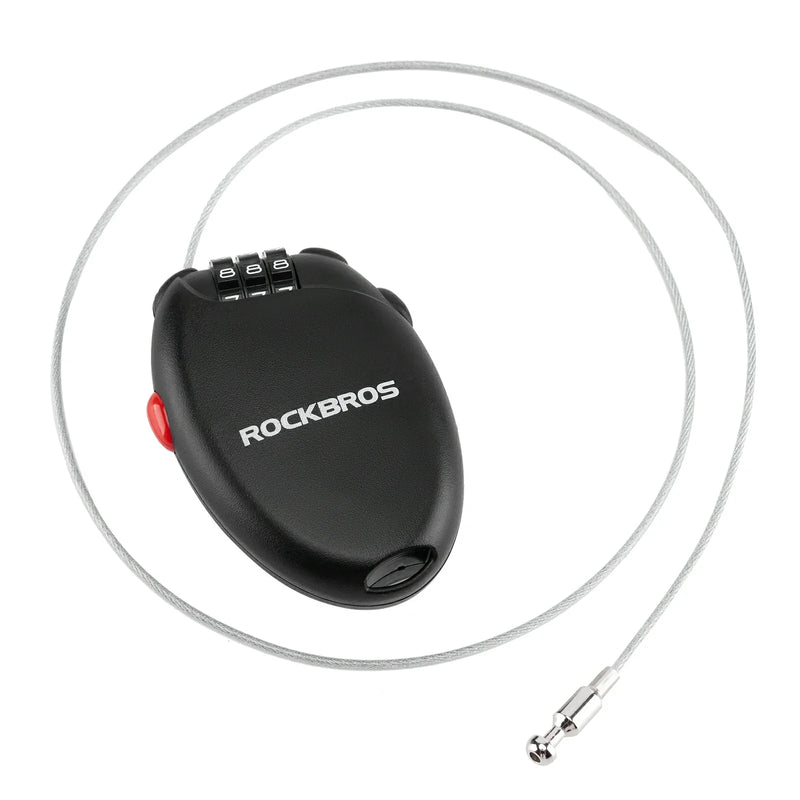 Load image into Gallery viewer, High Security Helmet Lock 60cm Steel Cable Combination Bike Lock
