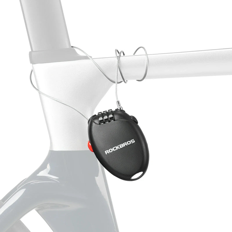 Load image into Gallery viewer, High Security Helmet Lock 60cm Steel Cable Combination Bike Lock
