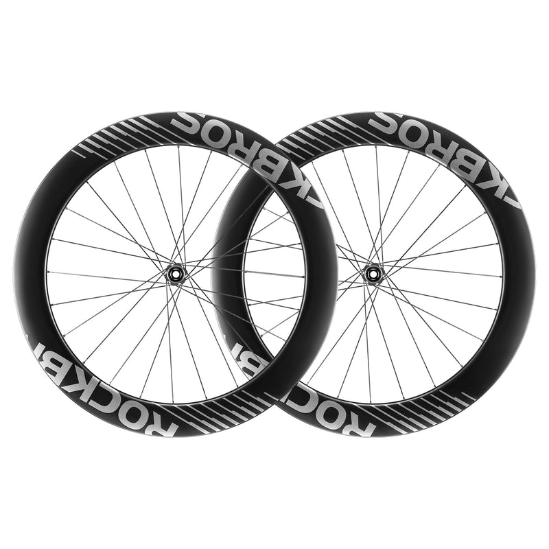Load image into Gallery viewer, ROCKBROS 700c Carbon Fiber Disc Rim 38/50/65 mm  1.6-1.7 kg Clincher Wheelset
