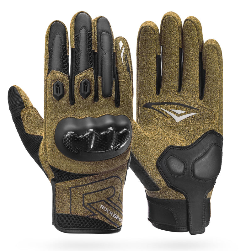 Load image into Gallery viewer, ROCKBROS Touchscreen Motorcycle Gloves, Full Finger Gear with Hard Carbon Fiber Shell
