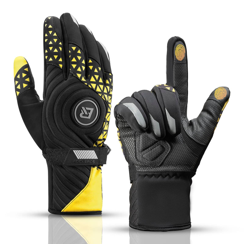 Load image into Gallery viewer, ROCKBROS Winter Thermal Cycling Warm Windproof Anti-Slip Gloves Touchscreen for Men Women
