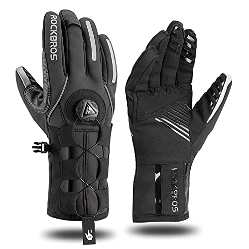 Load image into Gallery viewer, ROCKBROS Winter Gloves for Men Full Finger Touchscreen Cycling Gloves for Hiking Motorcycle
