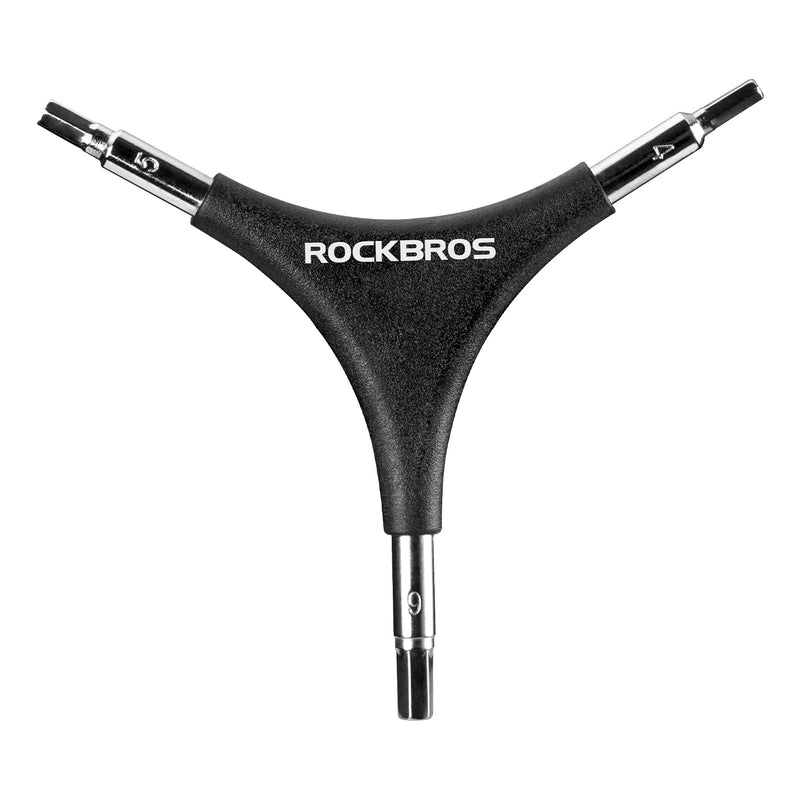 Load image into Gallery viewer, ROCKBROS 3-in-1 Allen Hex Wrench Set, 4/5/6mm Sizes, Black Silver, Steel and PVC
