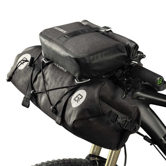 ROCKBROS 12L-20L Waterproof Bikepacking Handlebar Bags with 2 Dry Packs for Bikes