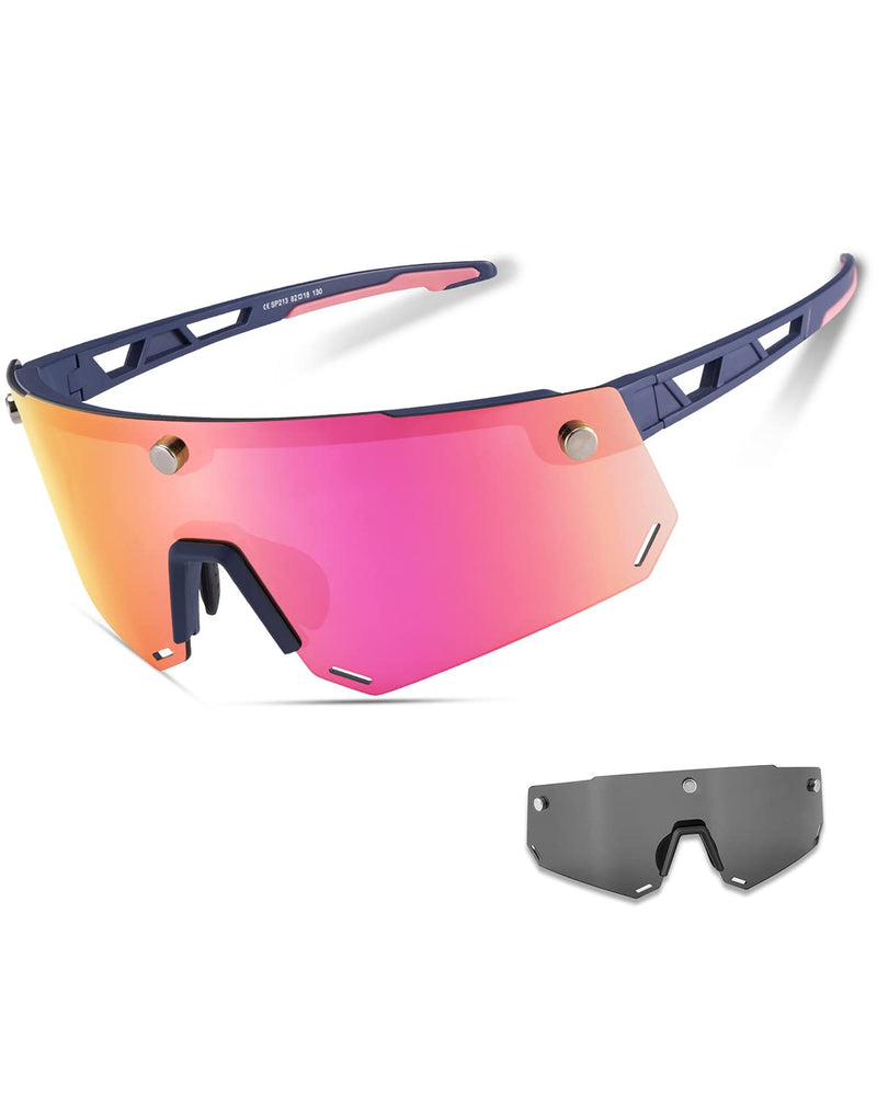 Load image into Gallery viewer, Unisex Polarized Cycling Glasses with 2 Replaceable Lenses
