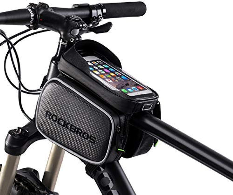 Load image into Gallery viewer, ROCKBROS Waterproof Bike Top Tube Bag - Phone Bag for 6.2” &amp; Under
