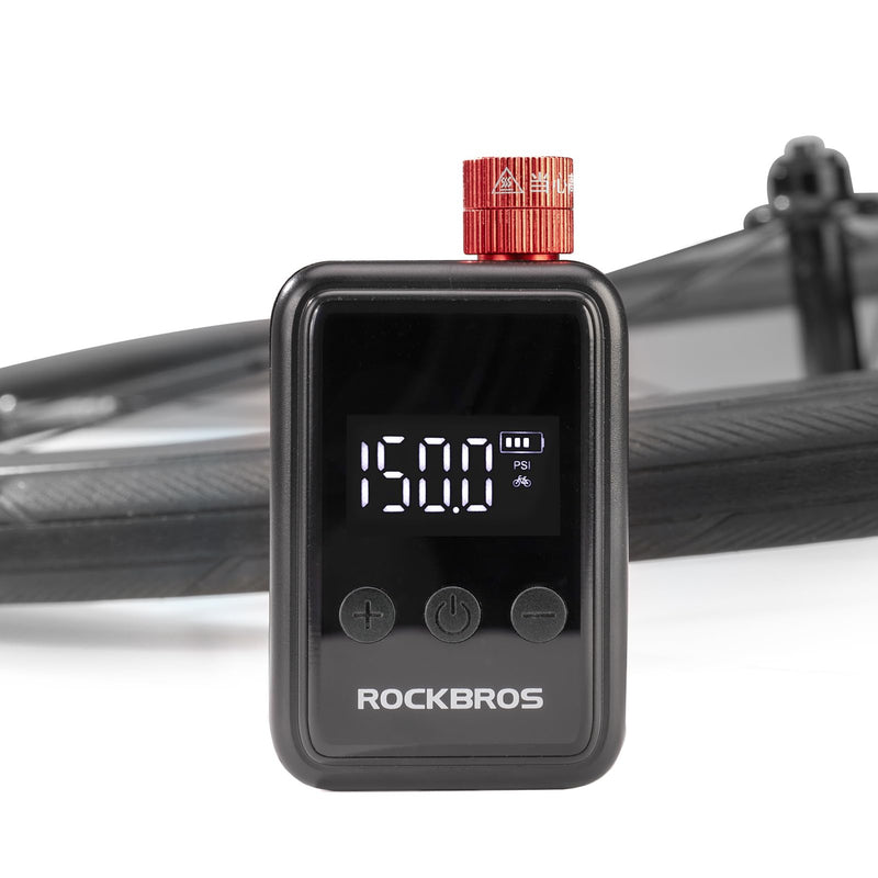 Load image into Gallery viewer, ROCKBROS HW140 Mini Electric Air Bike Tire Pump 150PSI 500mAh
