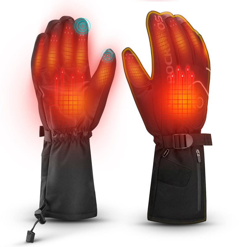 Load image into Gallery viewer, ROCKBROS Heated Gloves, Rechargeable Winter Touchscreen Gloves for Cycling, Skiing, Motorcycling
