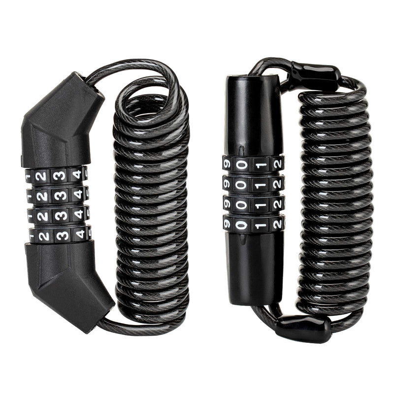 Load image into Gallery viewer, ROCKBROS Retractable Luggage Helmet  Lock 4 Digit Little  Black, 2Pcs
