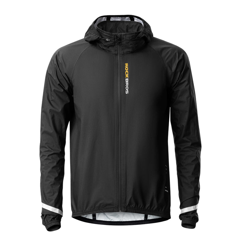 Load image into Gallery viewer, ROCKBROS Men's Waterproof Cycling Rain Jacket with Hood, Lightweight Reflective
