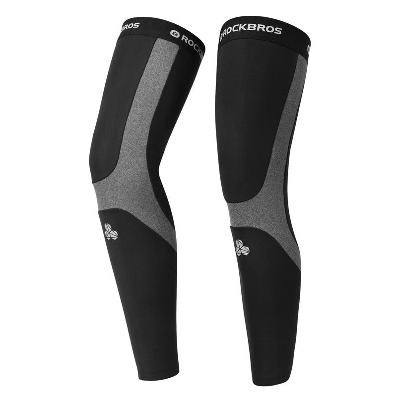 Load image into Gallery viewer, ROCKBROS Thermal Fleece Cycling Running Leg Warmers, Non-Slip Long Leg Sleeves for Winter
