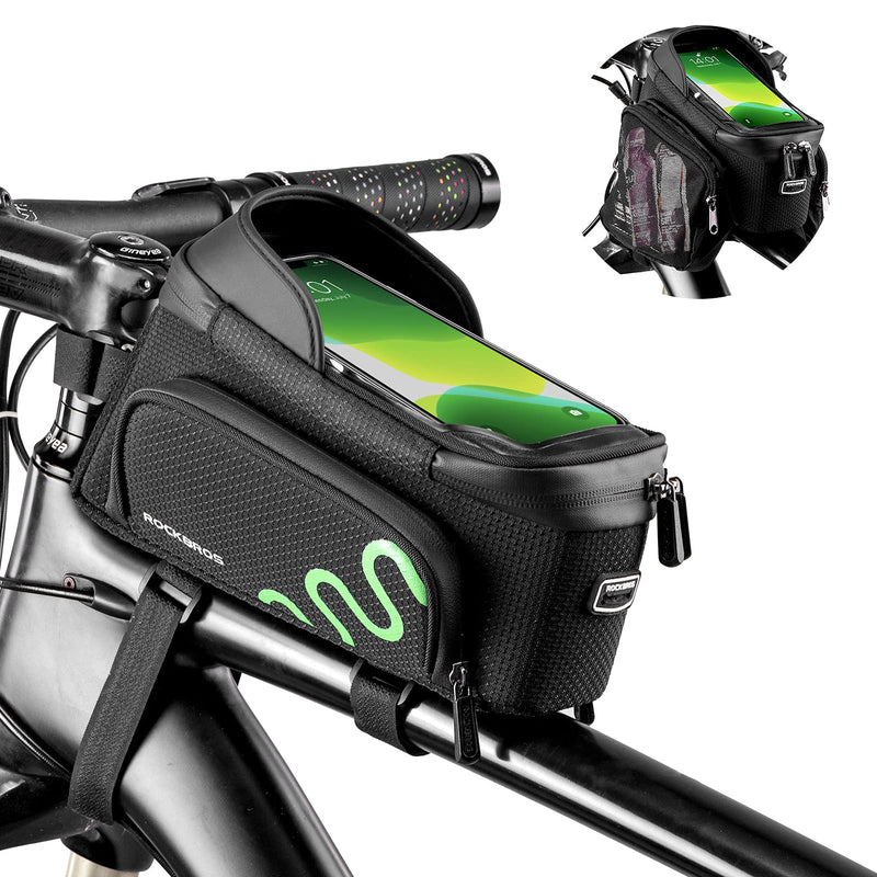 Load image into Gallery viewer, ROCKBROS Bike Phone Mount Frame Bag Bike Bicycle Phone Holder with Side Bags
