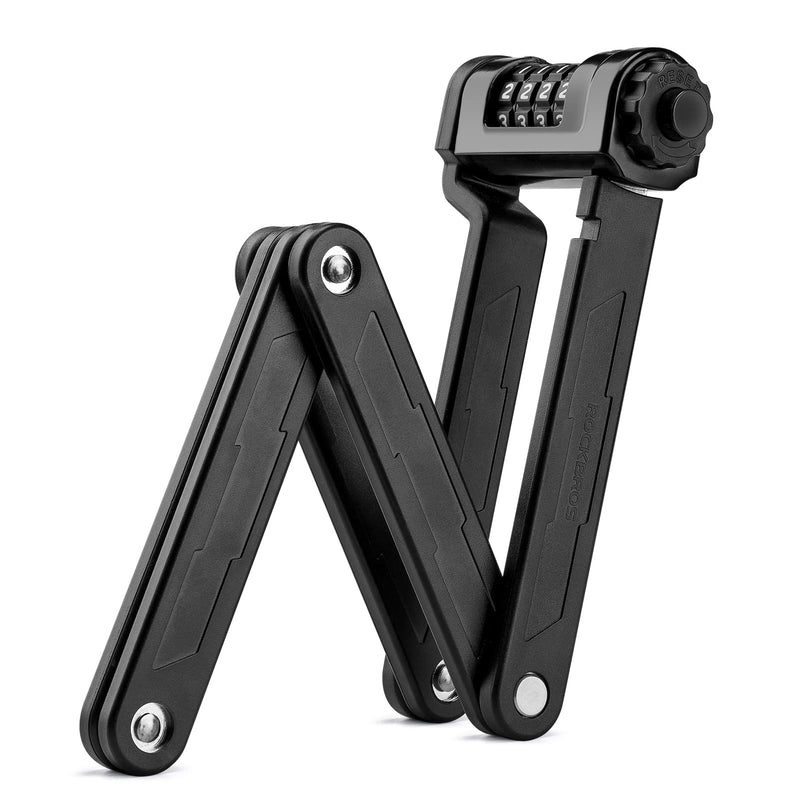 Load image into Gallery viewer, ROCKBROS Folding Bike Lock Heavy Duty Anti-Theft 4-Digit Combination Lock with Mount
