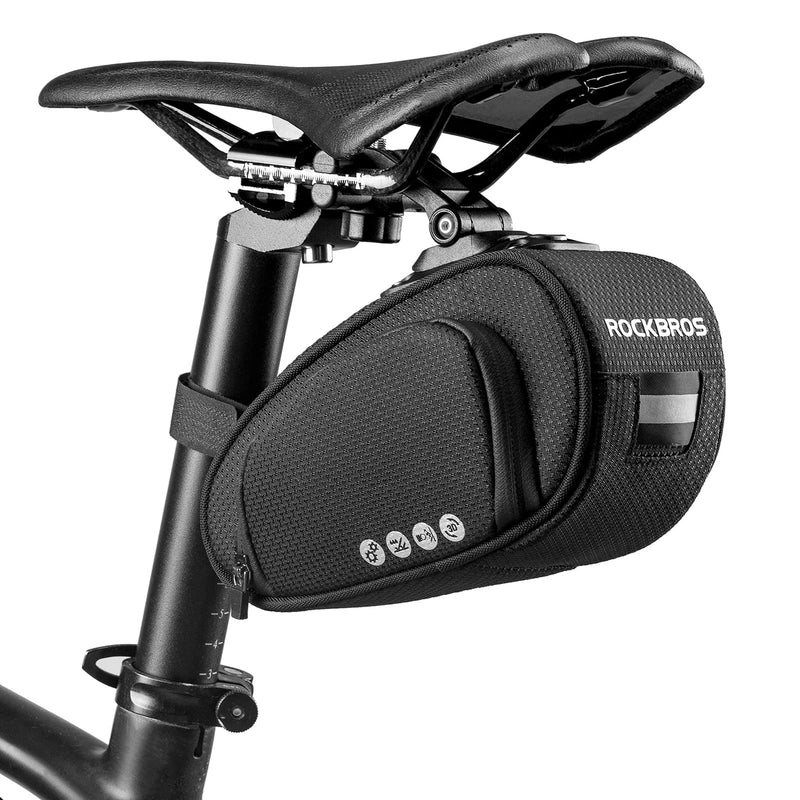 Load image into Gallery viewer, ROCKBROS Bike Saddle Bag Under Seat with Adjustable Mounting, Large Storage Pouch
