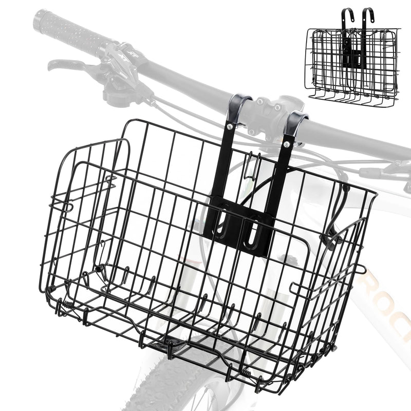 Load image into Gallery viewer, ROCKBROS Sturdy Folding Bike Basket Easy Install for Scooter, Mountain Bike Beach Cruiser
