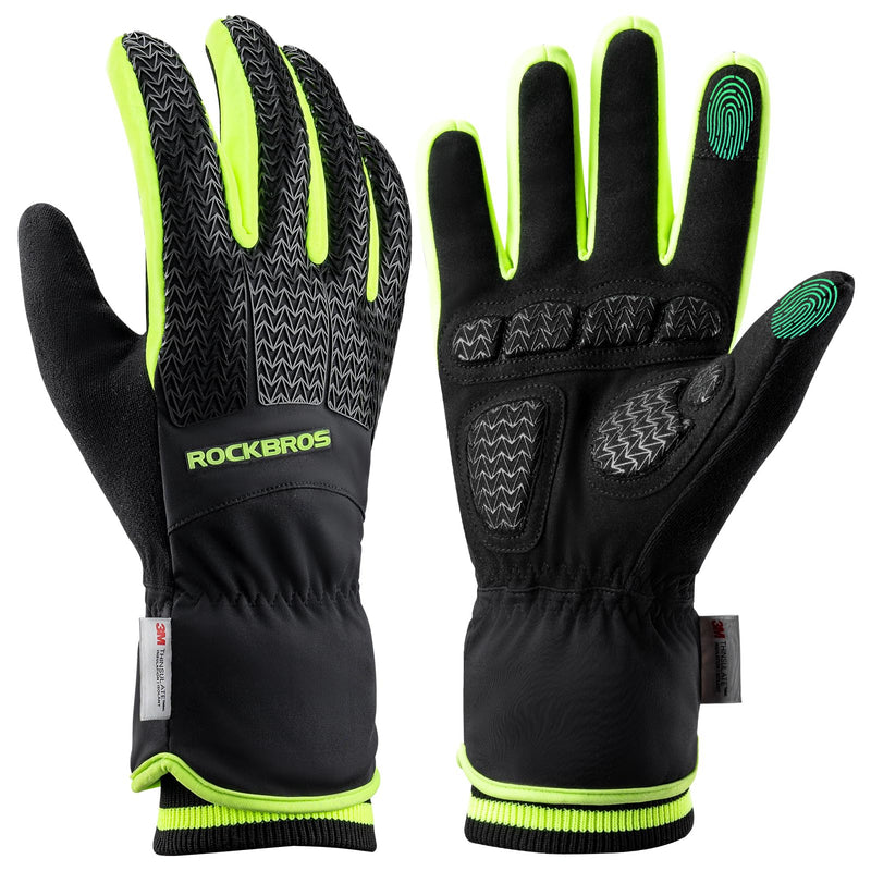 Load image into Gallery viewer, ROCKBROS Winter Cycling Gloves, Windproof Thermal Touchscreen Gloves for Men  Women
