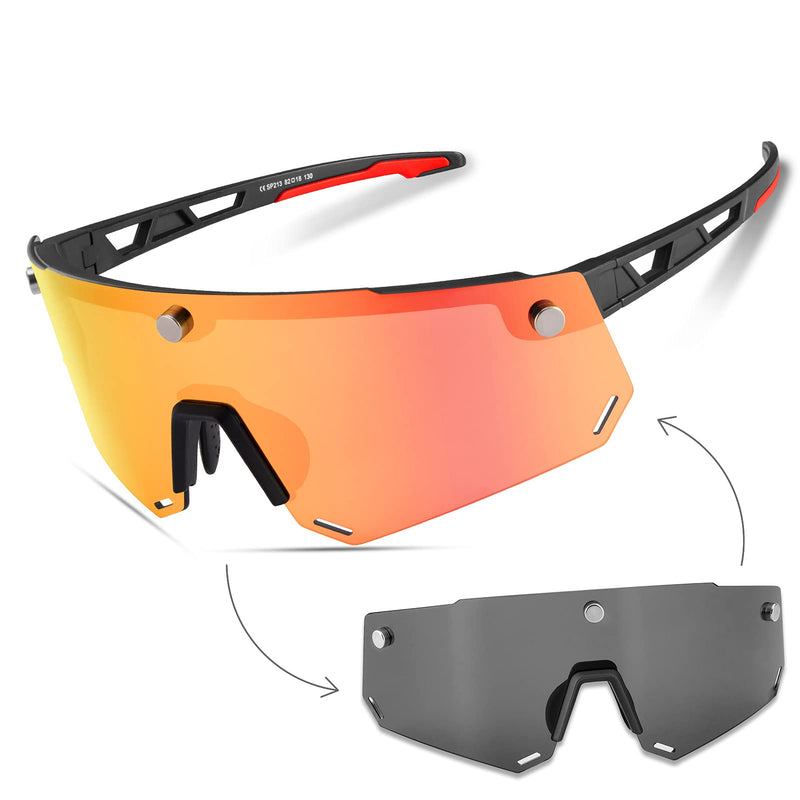 Load image into Gallery viewer, Unisex Polarized Cycling Glasses with 2 Replaceable Lenses
