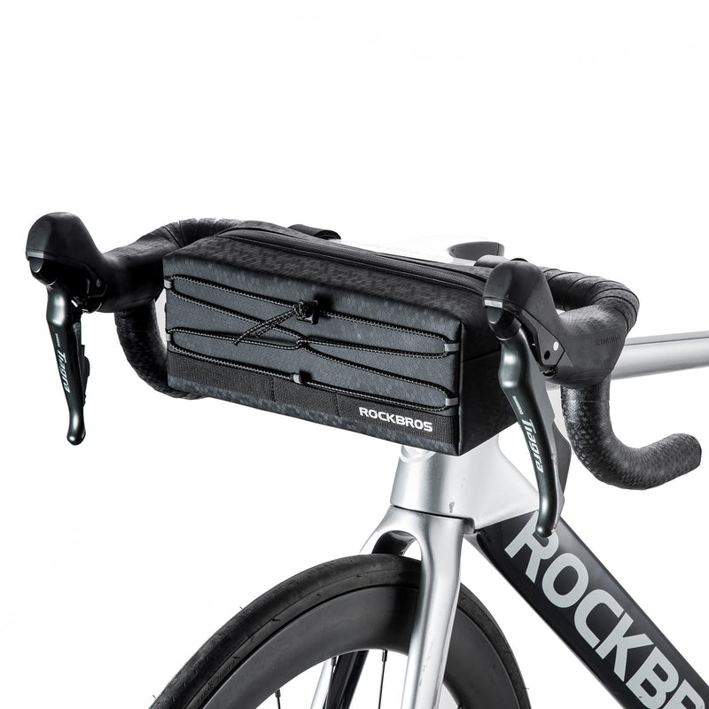 Load image into Gallery viewer, ROCKBROS Waterproof Bike Handlebar Bag Front Frame Storage Bag with Shoulder Strap
