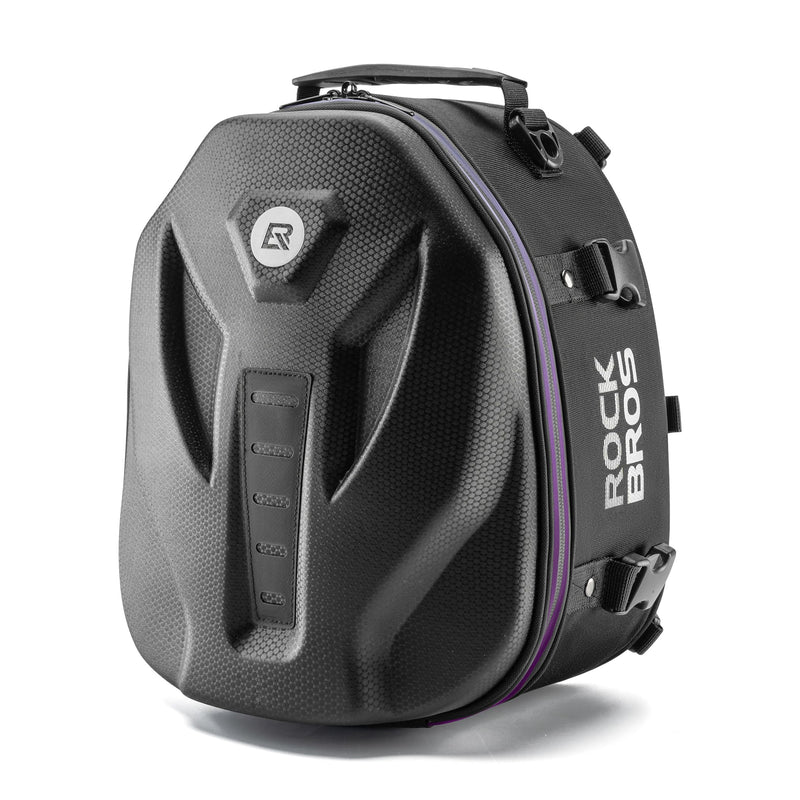Load image into Gallery viewer, ROCKBROS Waterproof Tail Motorcycle Tail Rear Seat Bag 12.5L Storage Backpacks Hard Shell
