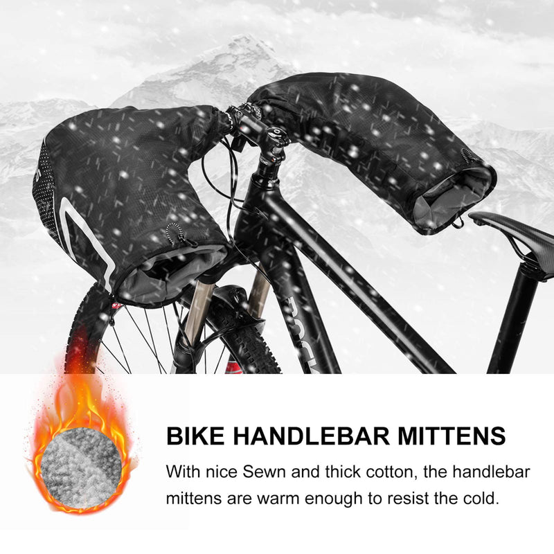 Load image into Gallery viewer, ROCKBROS Winter Handlebar Mittens - Extreme Cold Weather MTB Fat Bike Pogies
