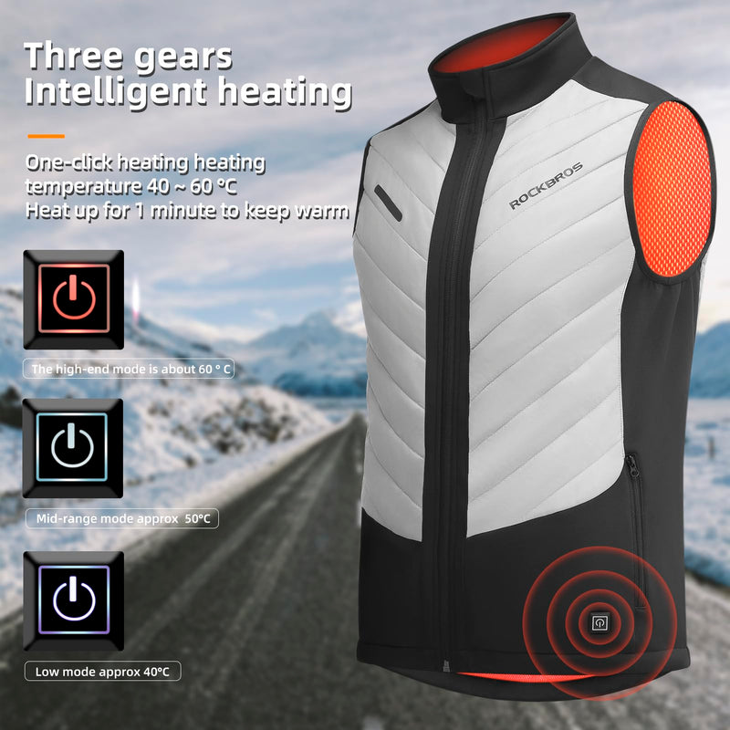 Load image into Gallery viewer, ROCKBROS Heated Vest – Fast Heating, 5 Zones, Unisex, Washable
