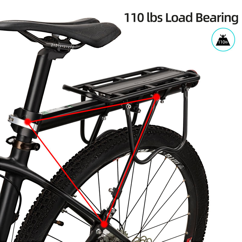 Load image into Gallery viewer, ROCKBROS Bike Cargo Rack Most 165lbs Capacity
